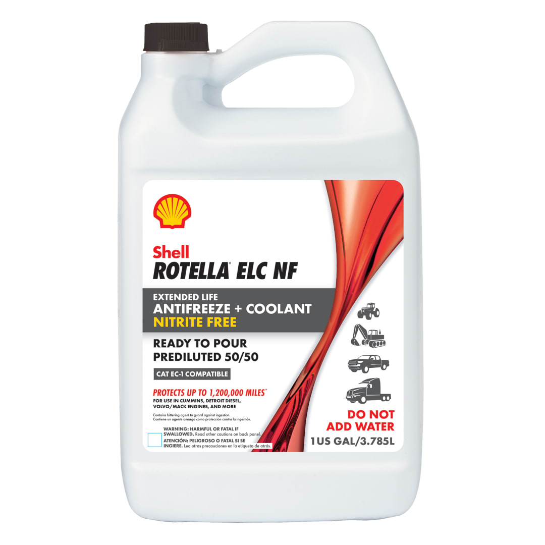 Shell Rotella Nitrite-Free Extended Life ELC Anti-Freeze + Coolant, Pre-Diluted 50/50, 1 Gallon
