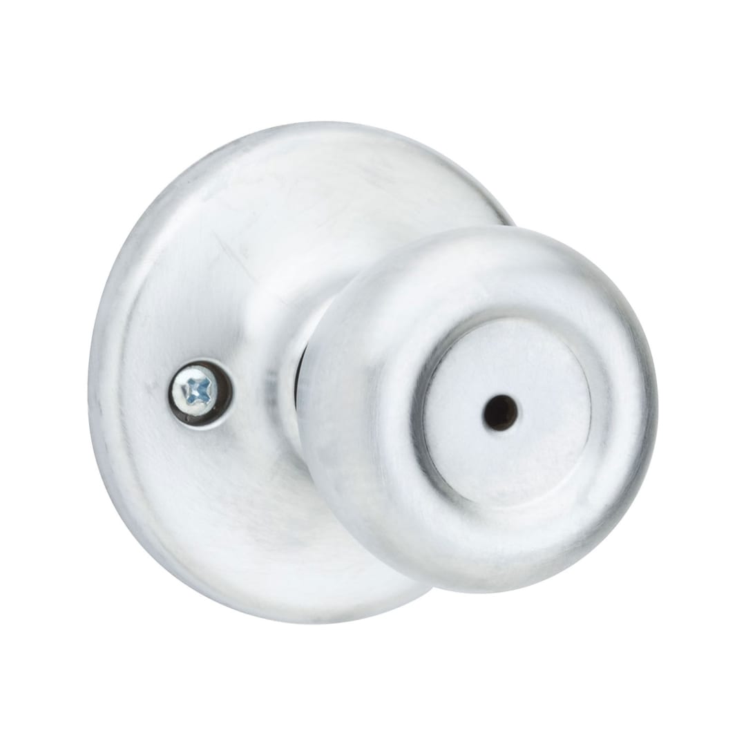 Mobile Home Bed/Bath Knob in Satin Chrome