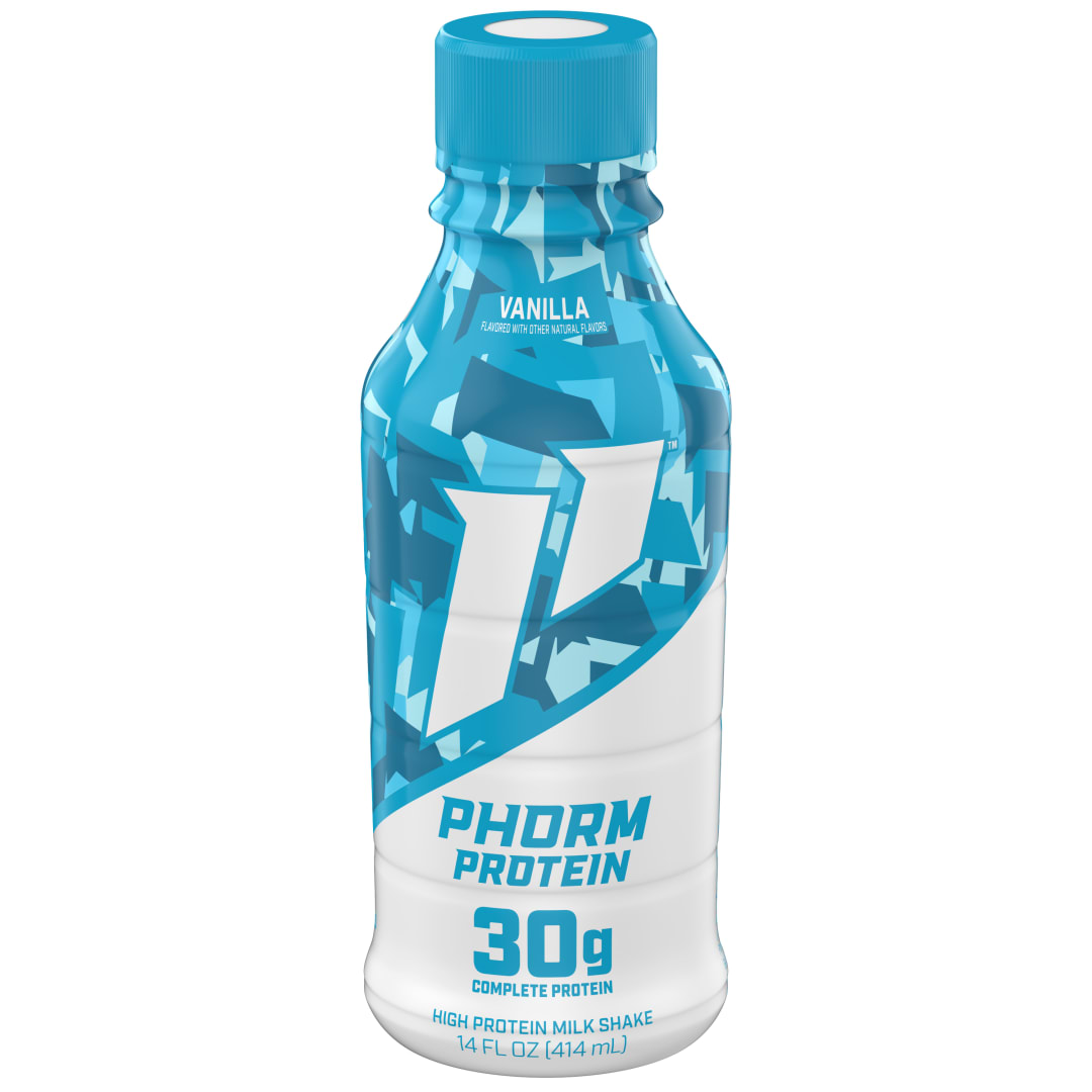 Phorm Protein Vanilla 14 oz Plastic Bottle Brand LABEL