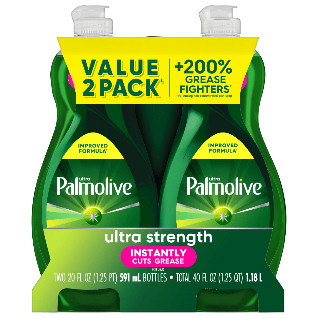 Palmolive Ultra Strength Liquid Dish Soap, 20 fl oz Bottle (2 Pack)