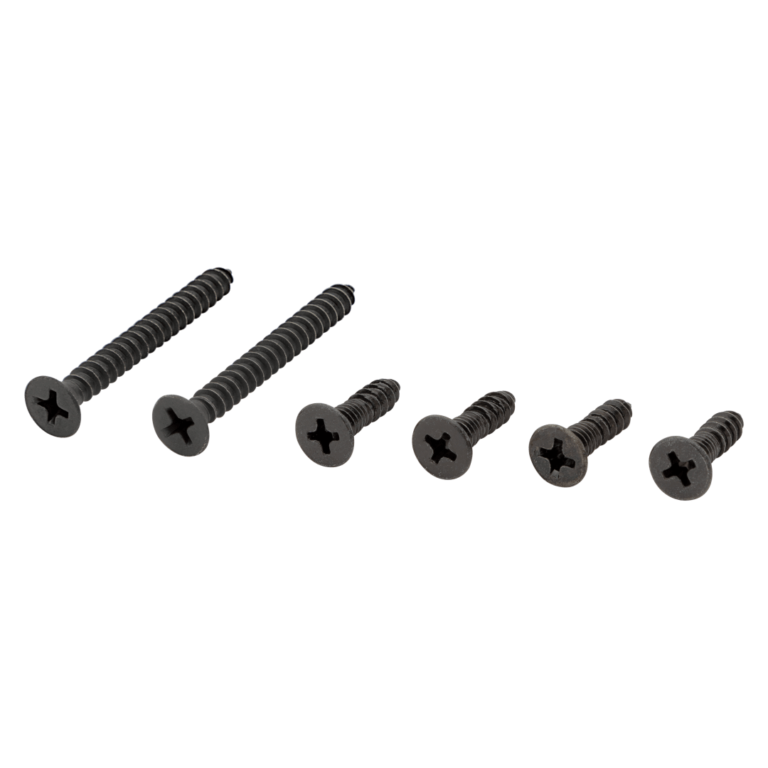 Latch &amp; Strike Screw Pack in Matte Black or Venetian Bronze Finish