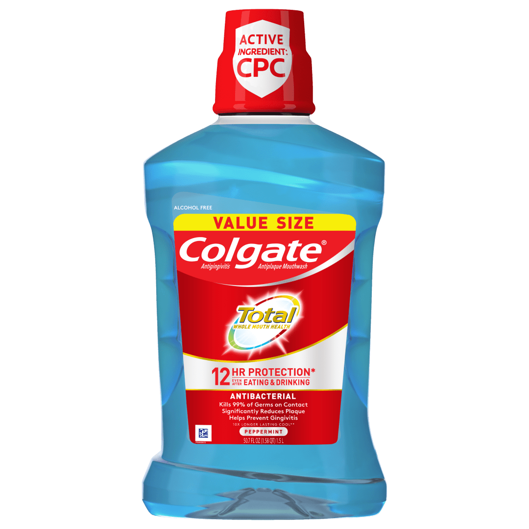 Colgate Total Pro-Shield Mouthwash, Peppermint - 1.5L, 50.7 fl.oz.