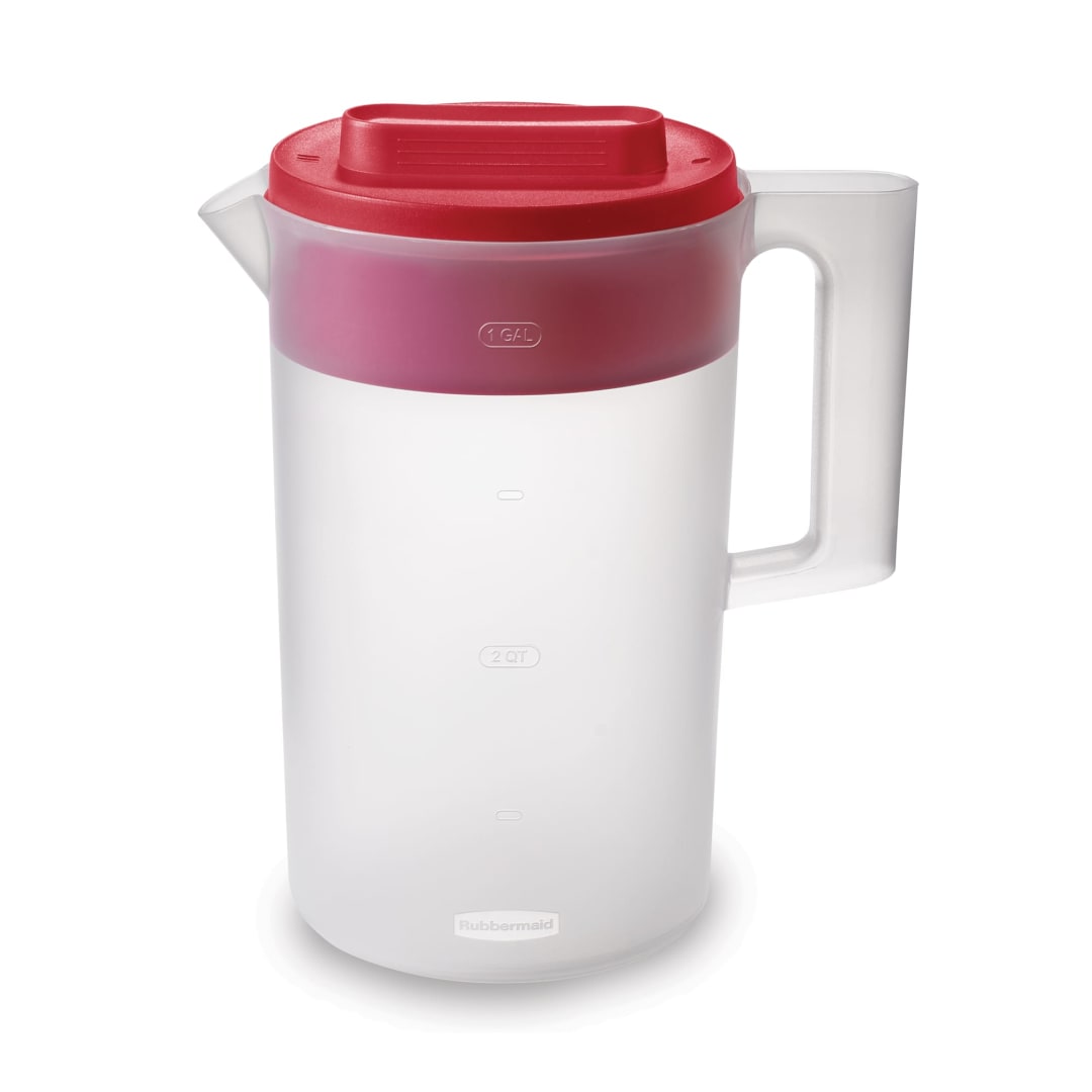 Rubbermaid Simply Pour Pitcher, Multifunction Lid, Rounded Handle Water Pitcher