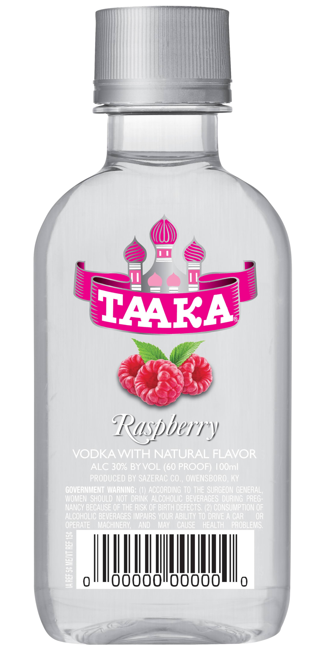 Taaka Raspberry Vodka 100ml 60 Proof