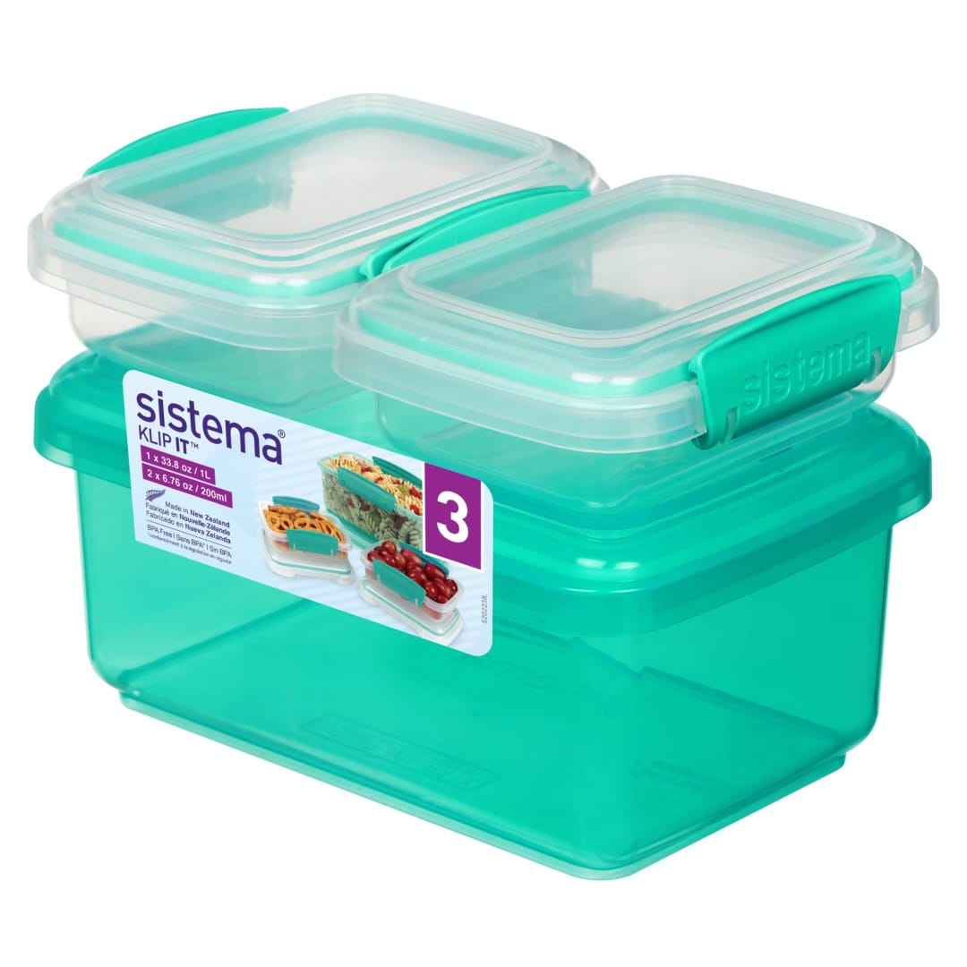 Sistema KLIP IT Food Storage Container Set, 3 Pack