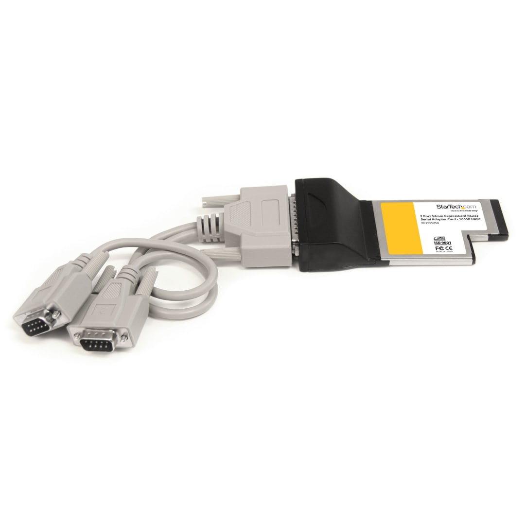 Laptop ExpressCard 54mm RS232 Serial Card 2 Port