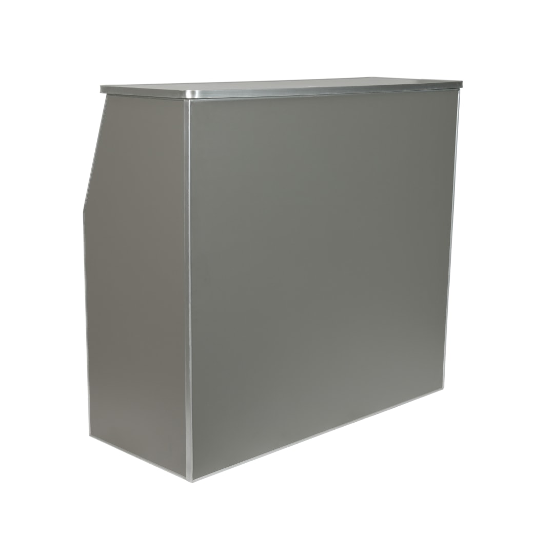 Amara 4' Slate Gray Laminate Foldable Bar - Portable Event Bar
