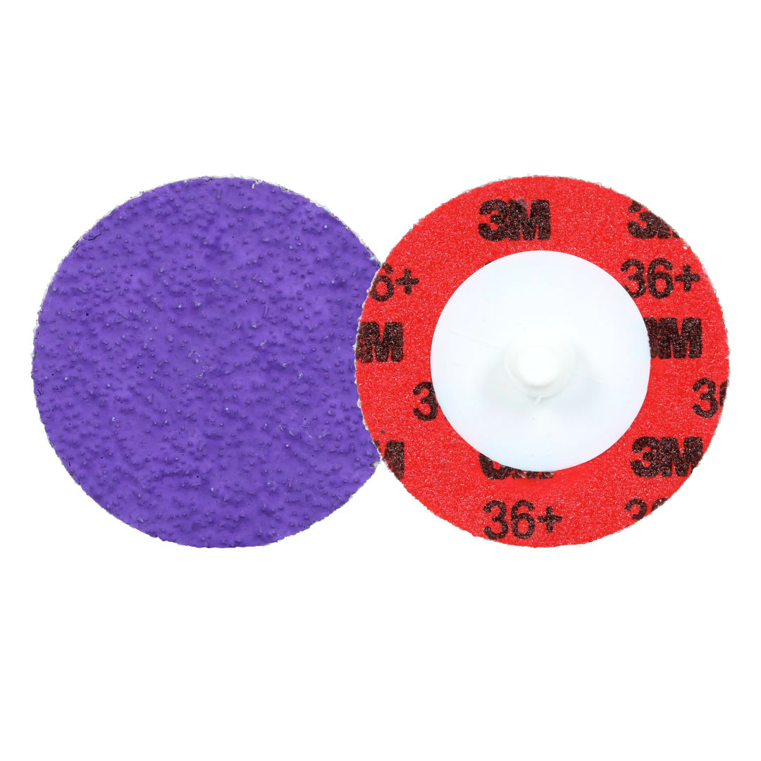 3M™ Cubitron™ 3 Roloc™ Dayanıklı Kenar Diski 1184F, 36+ YF-weight, TR, Purple, 38 mm, 50/Carton, 200 ea/Case