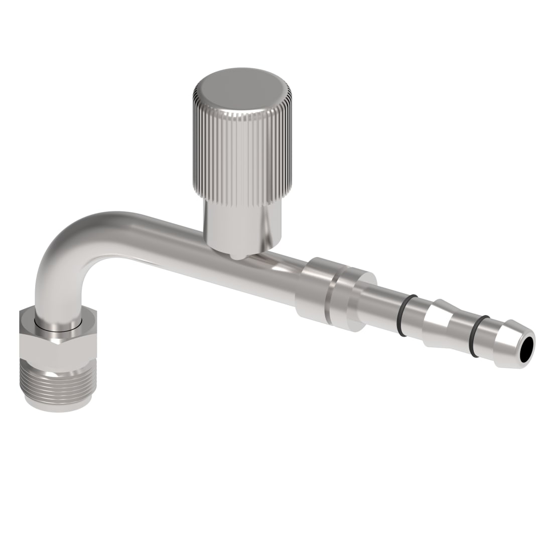 Aeroquip Male Shrt Pilot 90° R134a Low SIDe Port (FJ3135-02-1012S)
