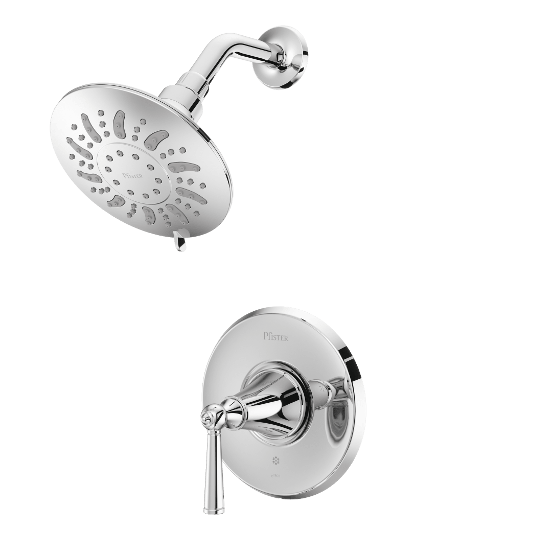 Saxton 1-Handle Shower Only Trim in Polished Chrome