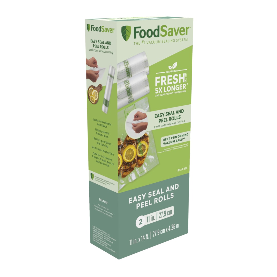 FoodSaver® Easy Seal & Peel Vacuum Seal Rolls, 11" x 14' , 2 Pack