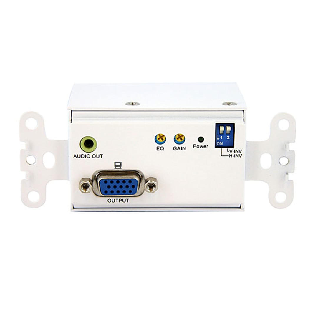 VGA Wall Mount Cat5 Video Extender Kit