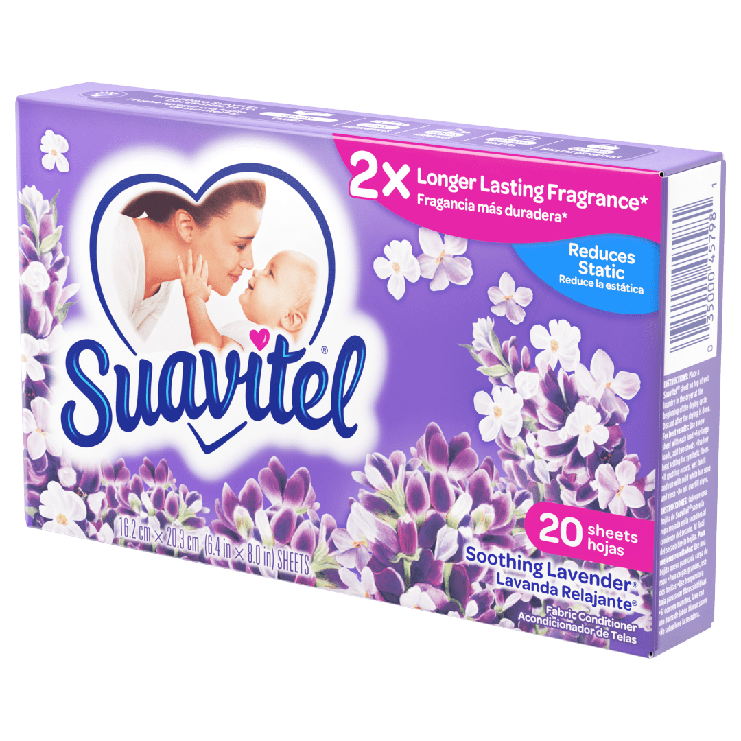 Suavitel Dryer Sheets, Soothing Lavender - 2 count
