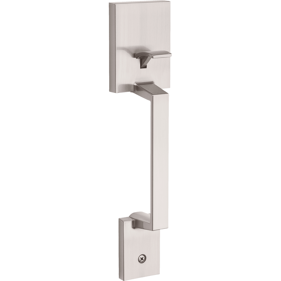 Amador Exterior Front Door Handle Grip Only in Satin Nickel