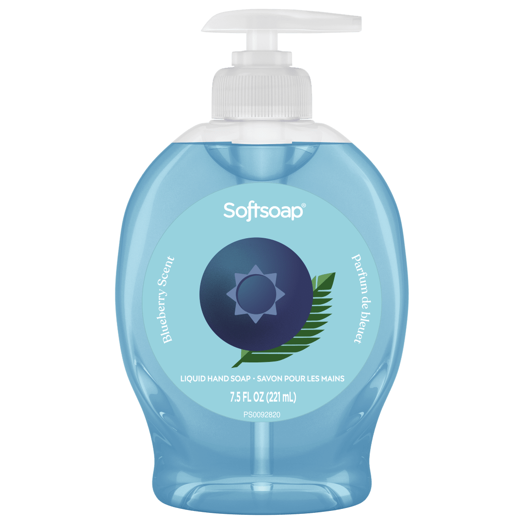 Softsoap Limited Edition Liquid Hand Soap, Blueberry Scent, 7.5 fl oz Pump Bottle