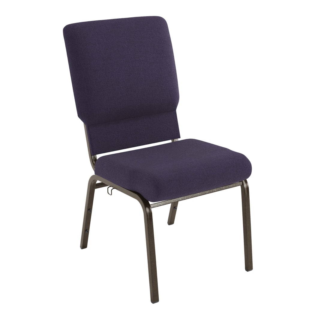 Advantage Eggplant Church Chair 18.5 in. Wide