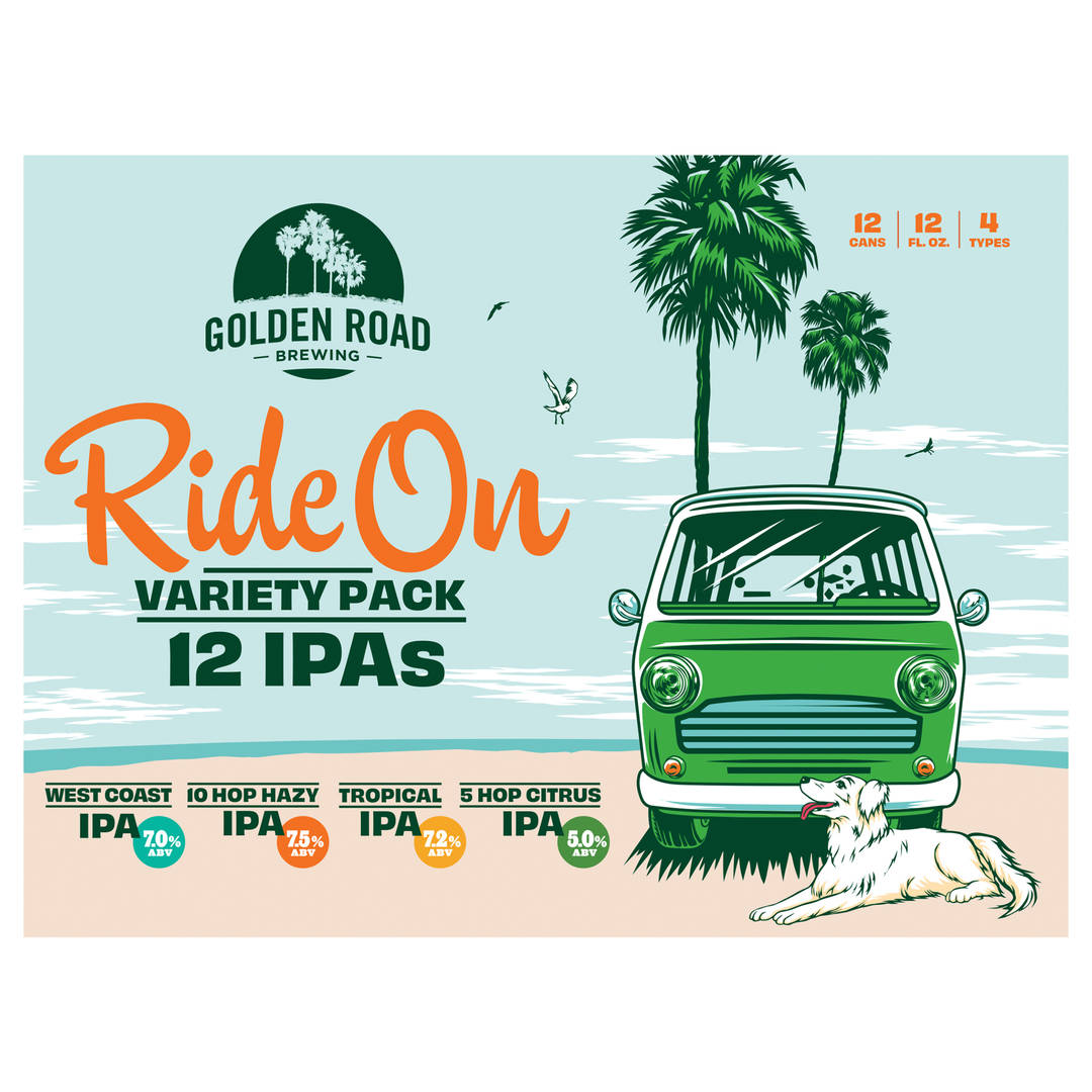 Golden Road Ride On IPA Variety 12 Pack 12 fl oz Cans