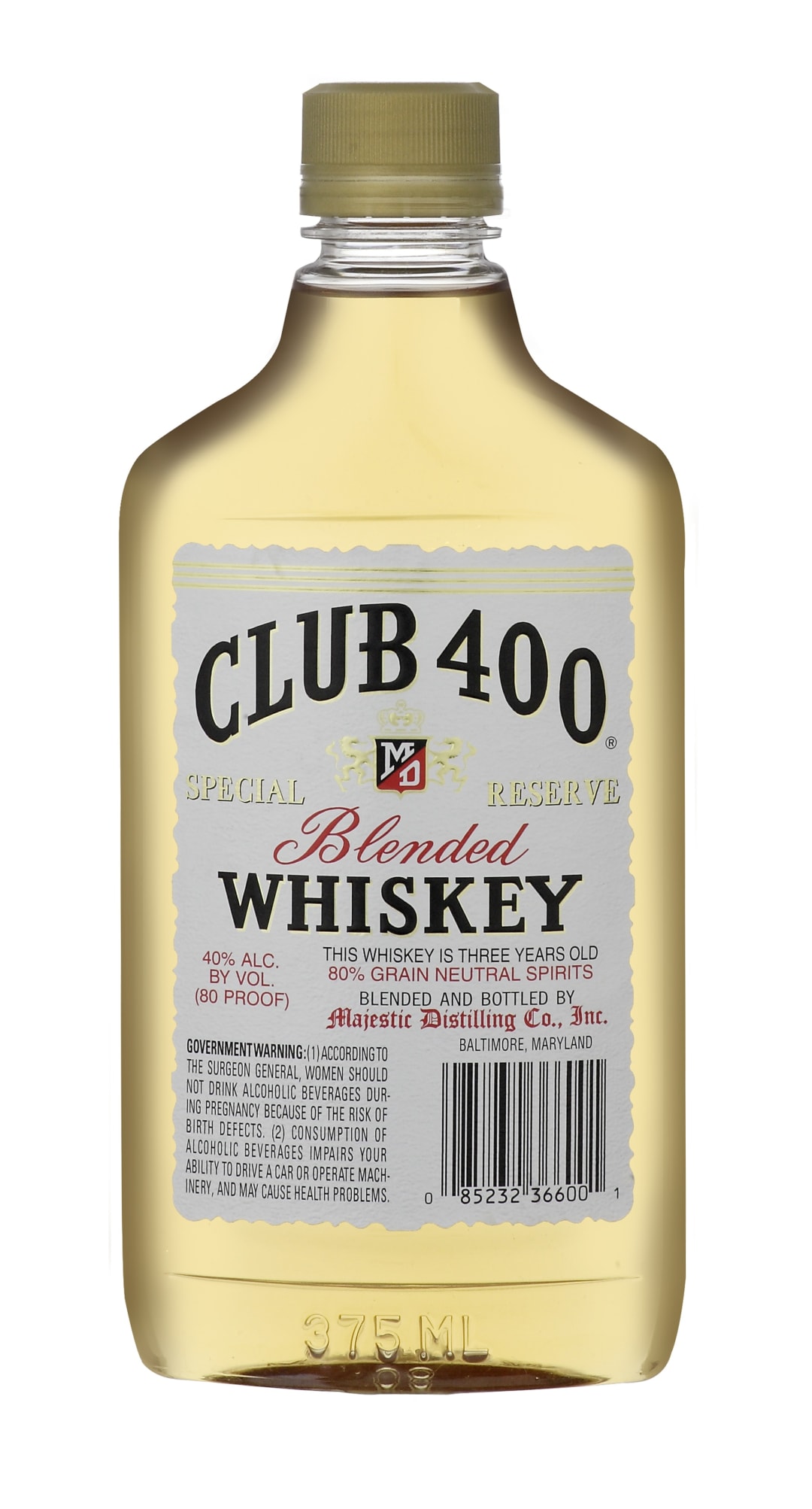 Club 400 Blended American Whiskey 375ml 80 Proof
