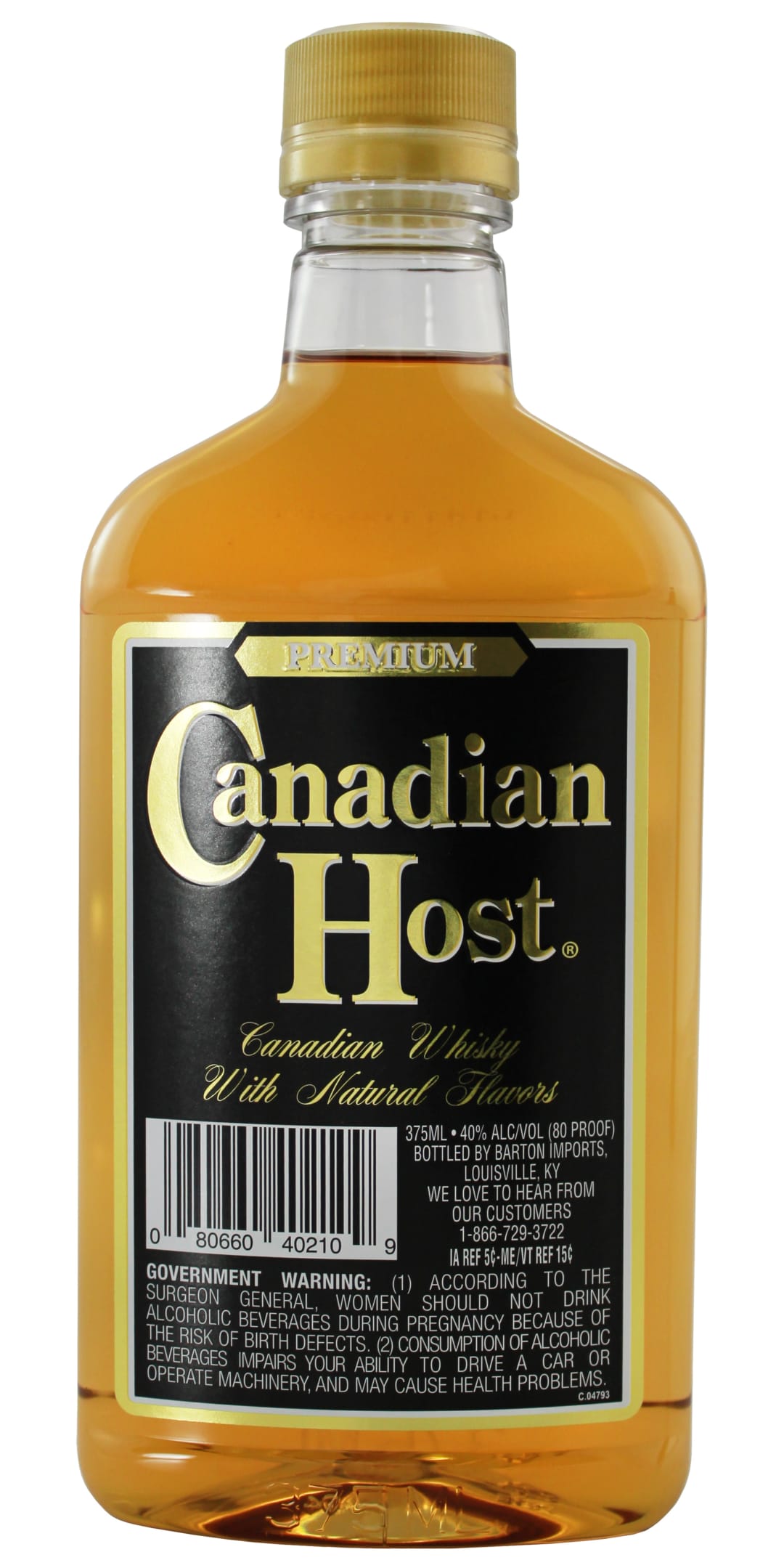 Canadian Host Canadian Whisky 375ml 80 Proof