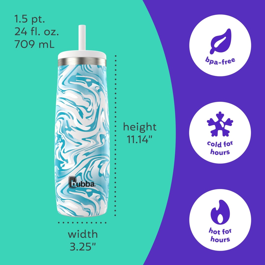 bubba® 24 oz Radiant Tumbler Without Case, Scuba Marble Swirl