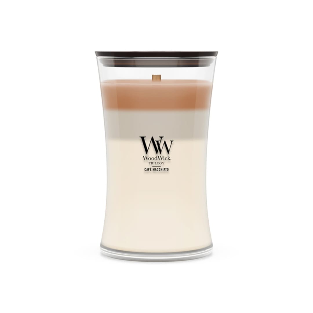 Woodwick Café Macchiato Large Hourglass Trilogy Candle