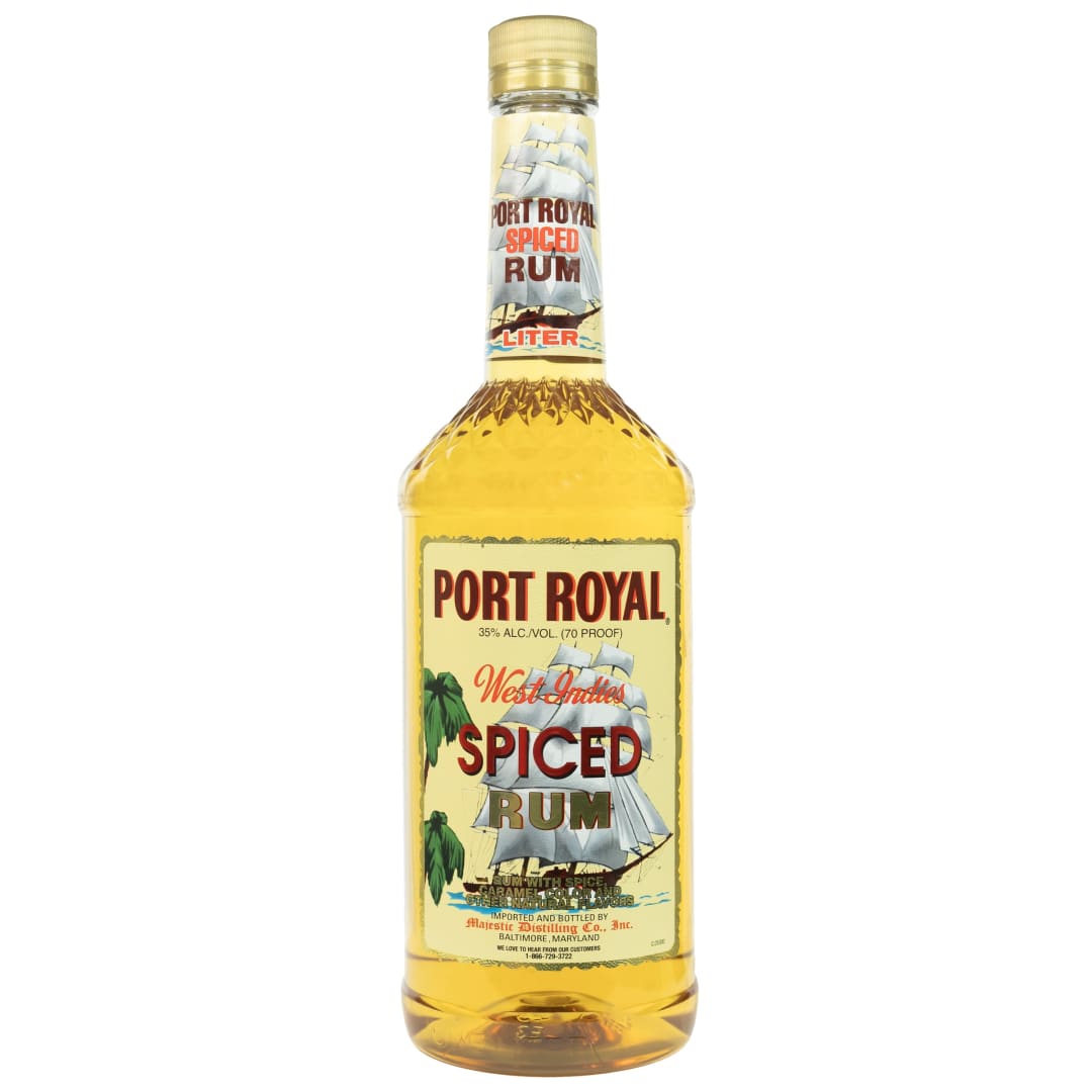 Port Royal West Indies Spiced Rum 1l Plastic Bottle 70 Proof