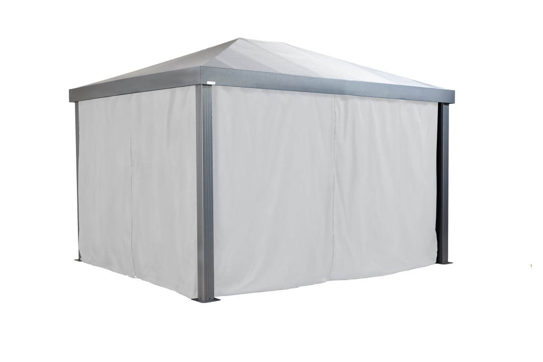 Sojag Monteserra 10 x 12 x 7 ft White Curtains for Gazebo, Polyester