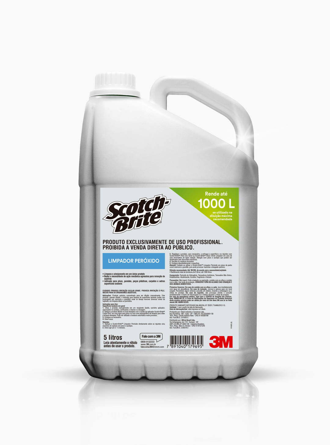 Limpador Peróxido Scotch-Brite™ para Limpeza Profissional, 5L, 4/Caixa