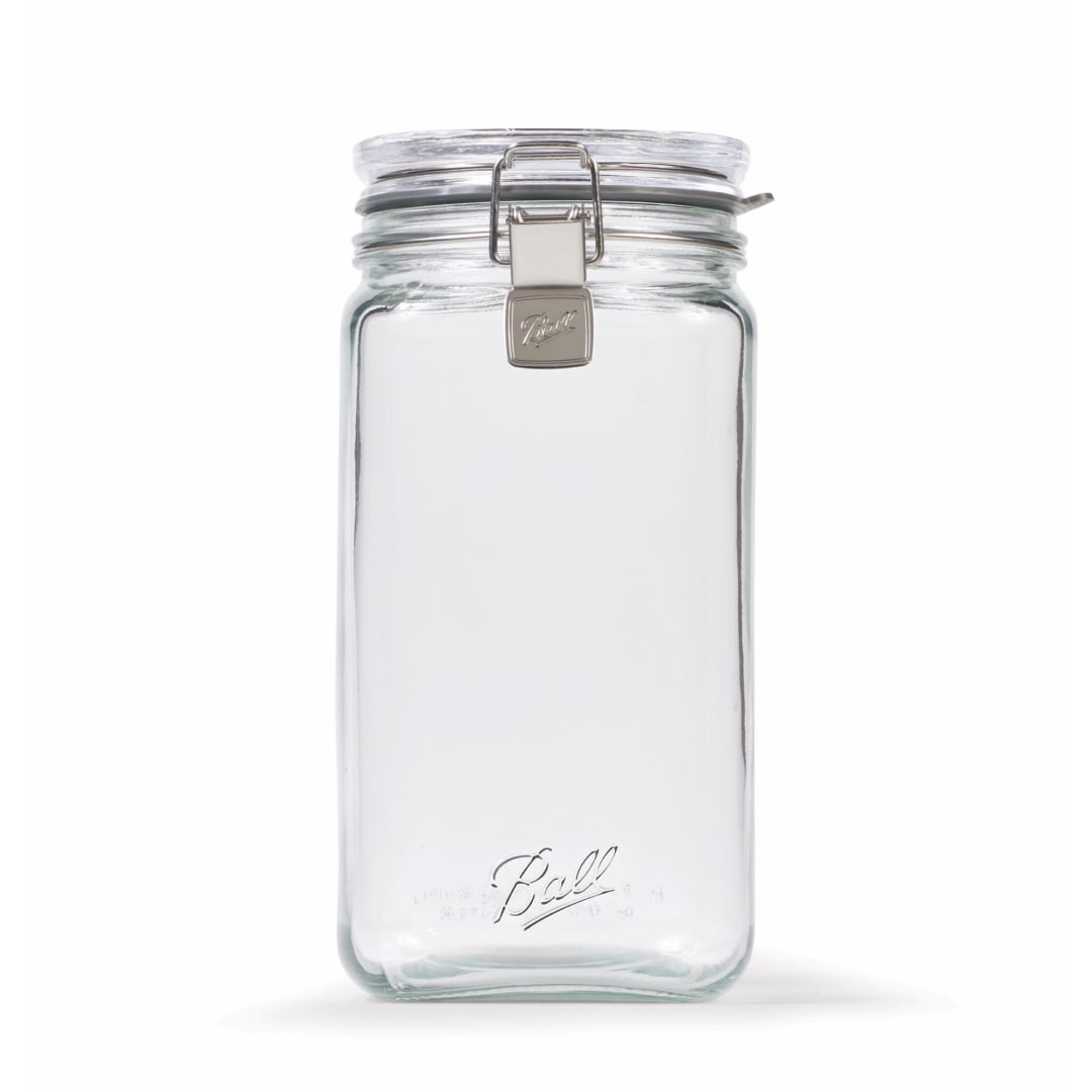 Ball® Latch Jar, Glass Storage Jar, Half Gal.