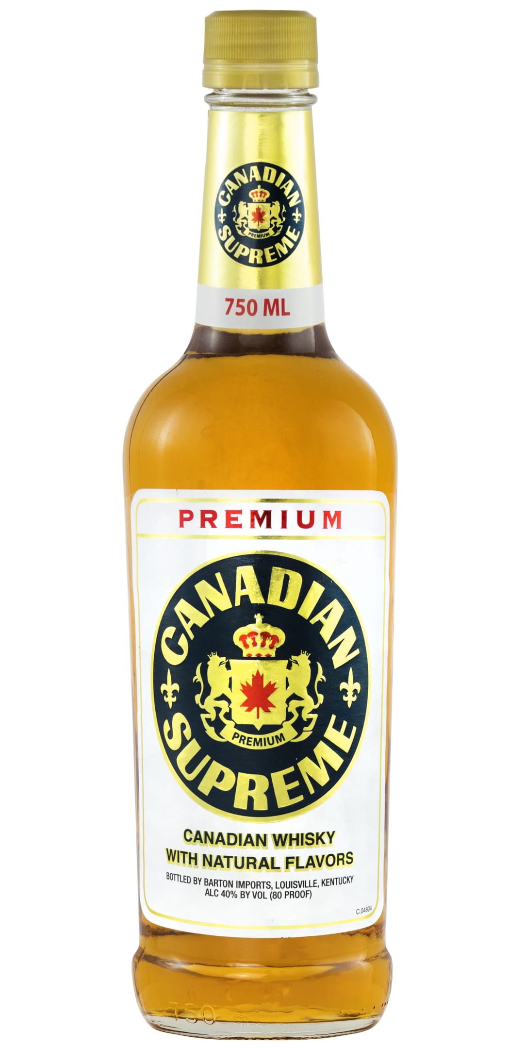 Canadian Supreme Canadian Whisky 750ml 80 Proof