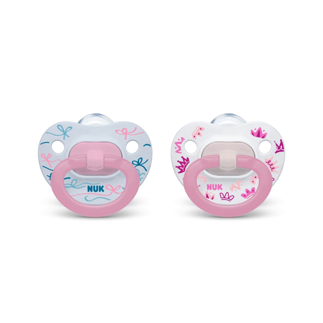 NUK® Comfy Orthodontic Pacifiers, Pink Assorted, 18-36 Months, 3 Count