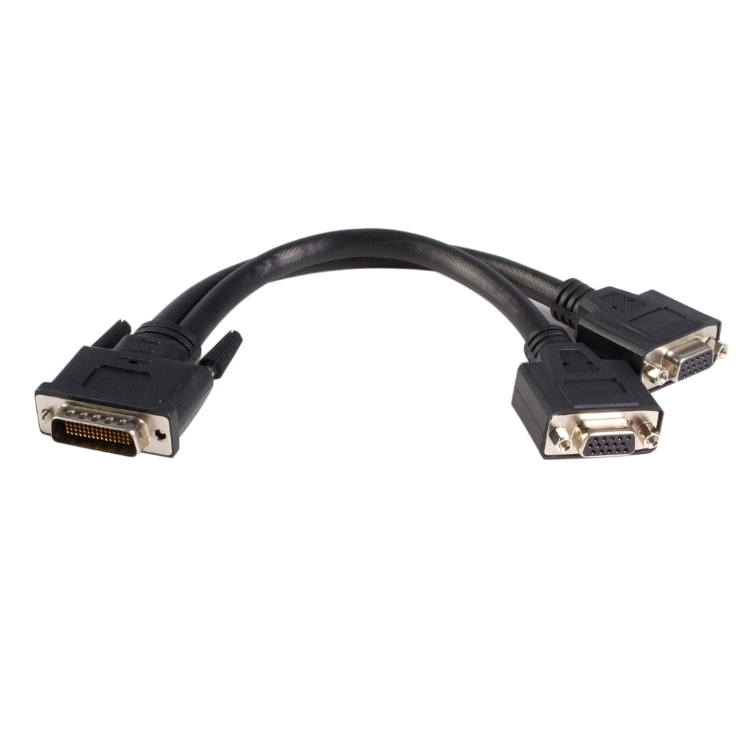 8 inch DMS 59 to 2 VGA Cable