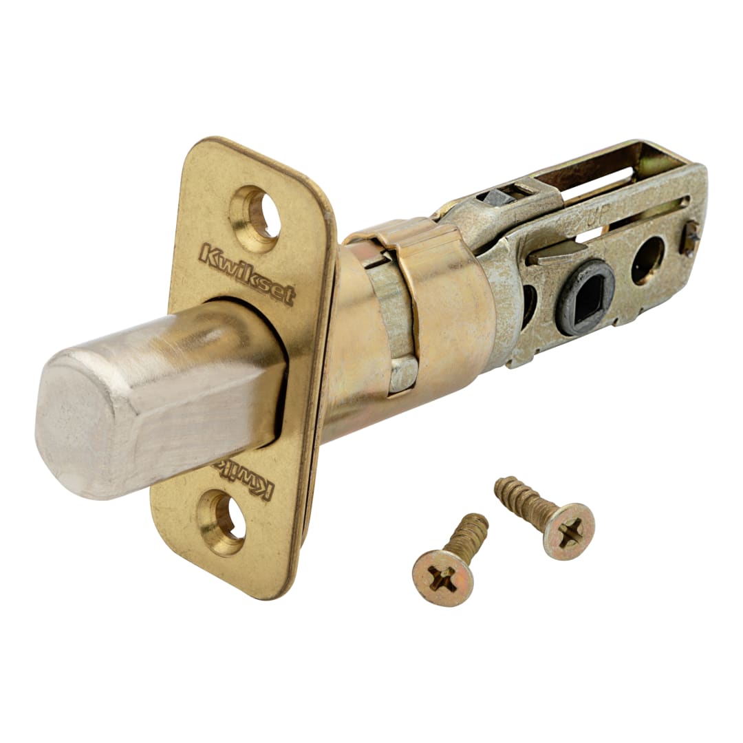 Round Corner Adjustable Deadbolt Latch for Satin Nickel or Polished Brass Finish