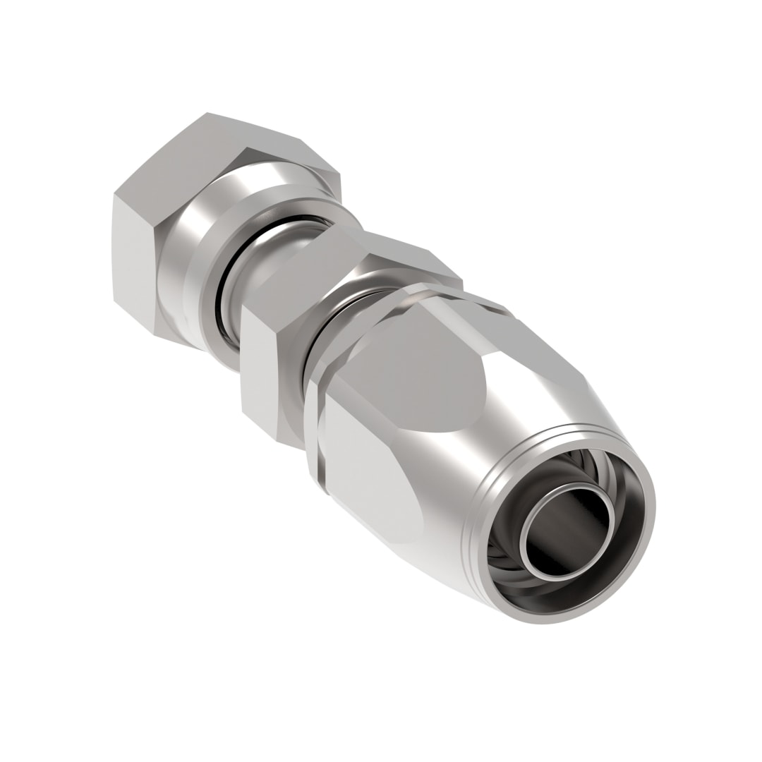 Aeroquip 3/8 Female ORS X 3/8 R2 Hose, Reusable Ttc