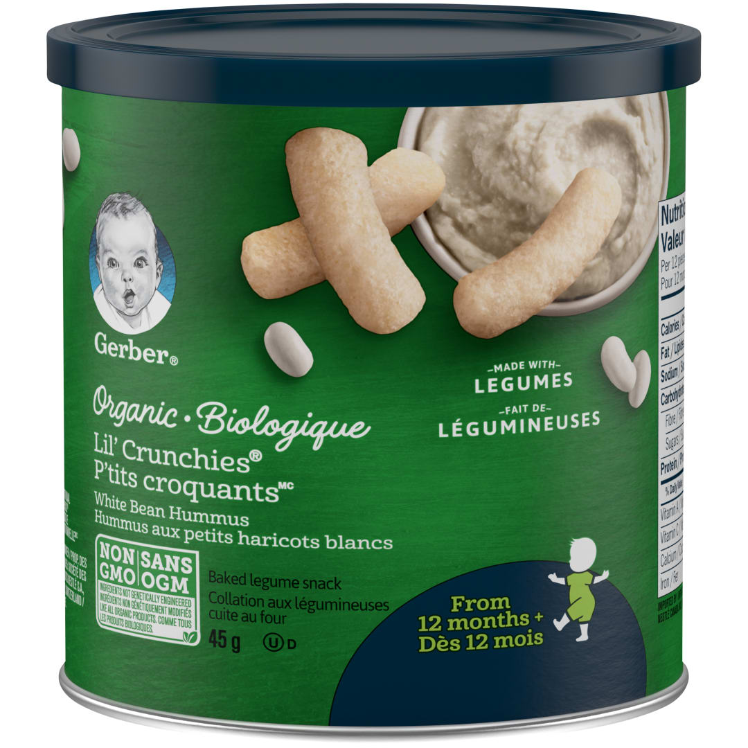 GERBER Orgnc LilCrunchies Hummus6x45g CA