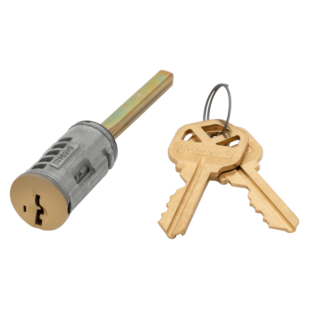 SmartKey Exterior Single Cylinder Plug for Polished Brass or Antique Brass Finish