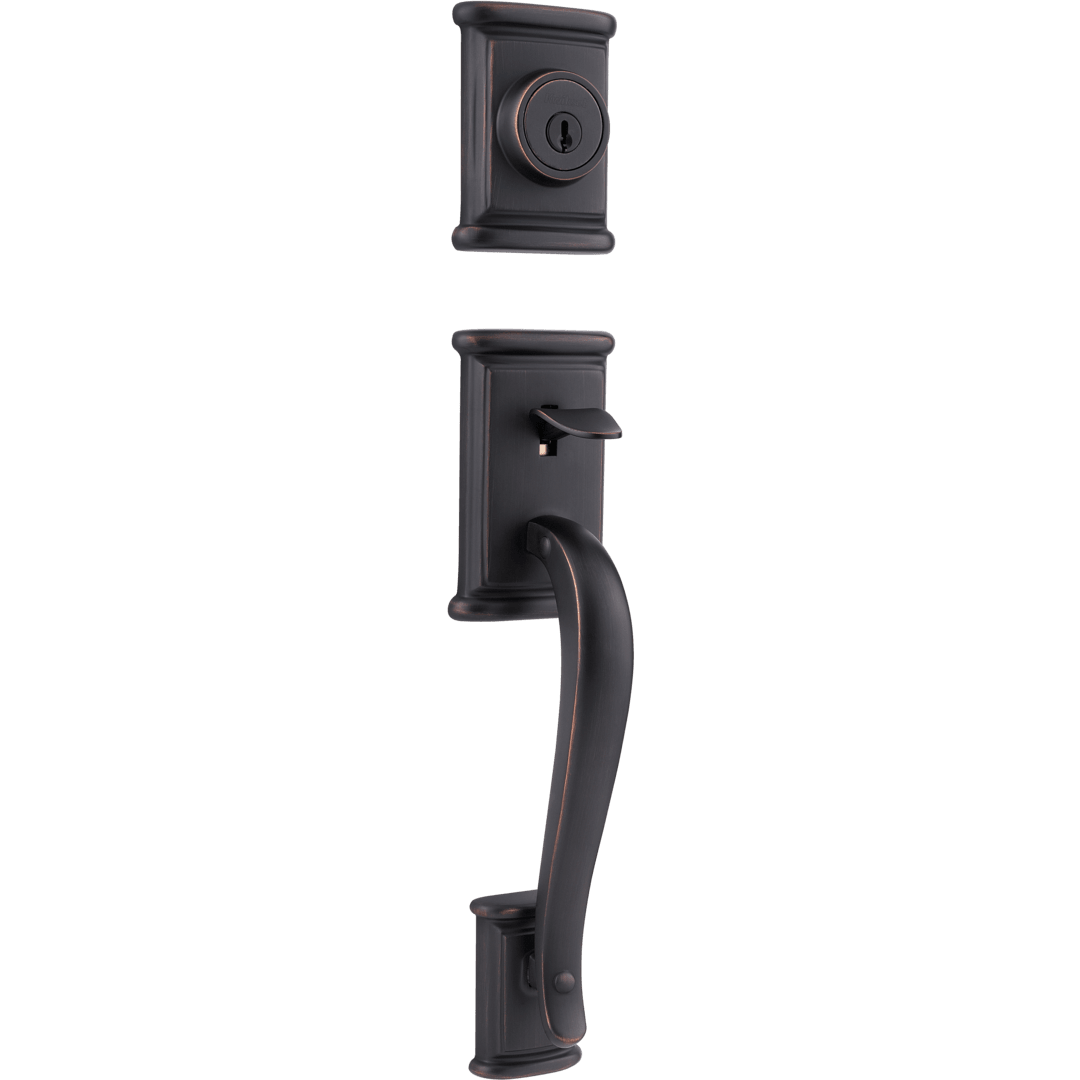 Ashfield Single Cylinder Exterior Only Handleset in Venetian Bronze