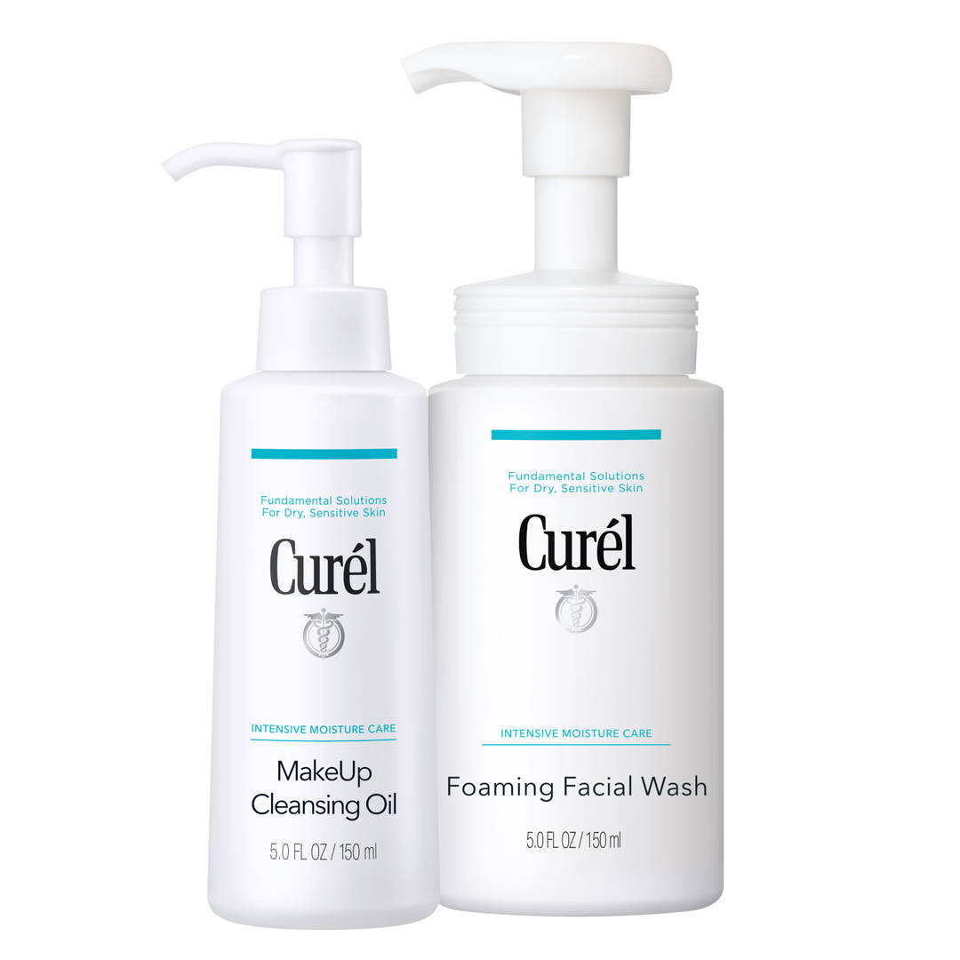 Curel Makeup Cleansing Oil And Face Wash Bundle