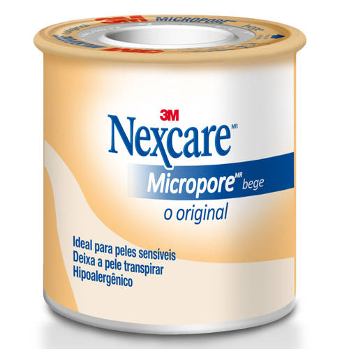 Fita Micropore™ Nexcare™, Bege, 25 mm x 0,9 m
