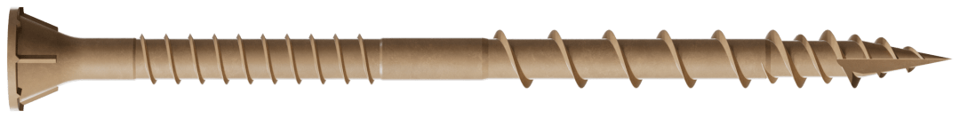 Simpson Strong-Tie DSVT3R1LB Deck-Drive™ DSV WOOD Screw — #10 x 3 in. T-25, Flat Head, Quik Guard®, Tan (1 lb.) (Pack of 10)