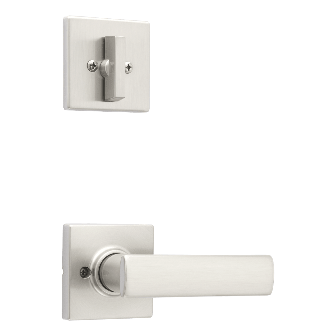 Breton Square Interior Pack featuring Microban in Satin Nickel