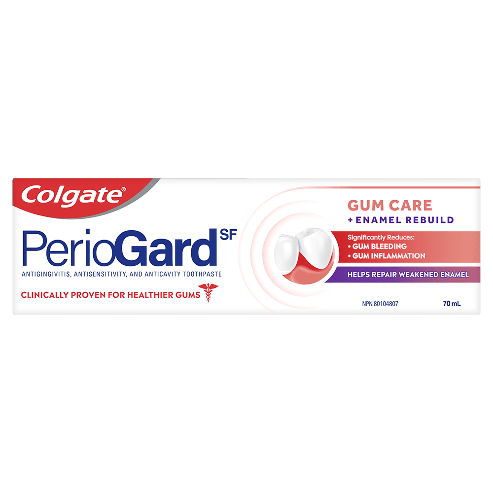 Colgate PerioGard SF Toothpaste Gum Care + Enamel Rebuild
Soins Des Gencives + Reconstruction De L'lémail