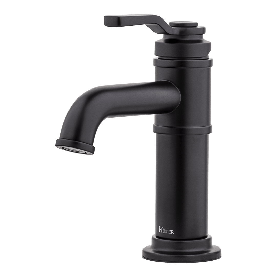 Breckenridge Single Control Bathroom Faucet in Matte Black