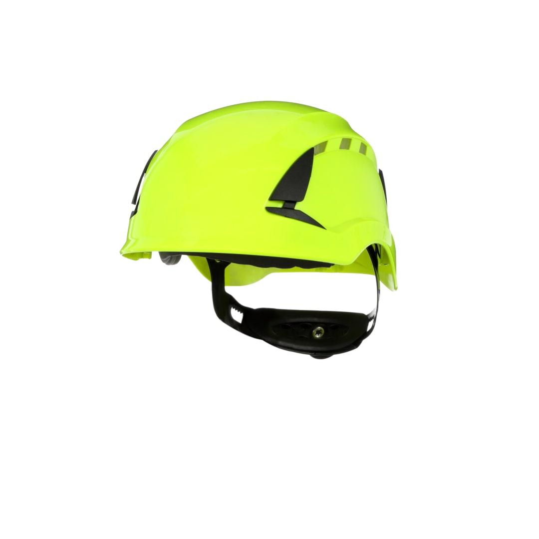 3M™ SecureFit™ X5500 Güvenlik Bareti, Havalandırmalı, CE, Hi-Viz Yeşil, X5514V-CE