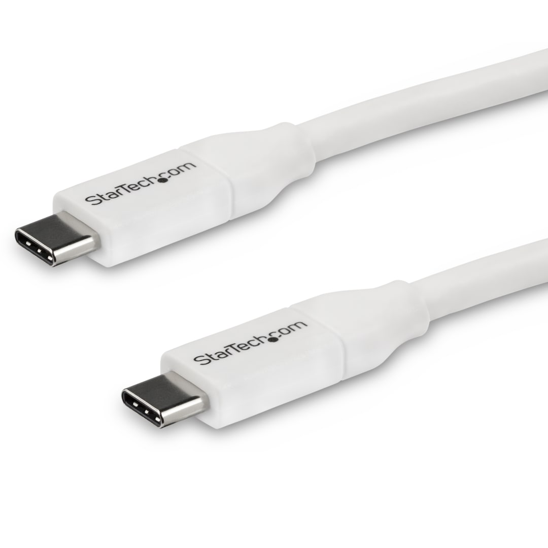 4m USB 2 0 Power Delivery 5A C to C White Cable M M