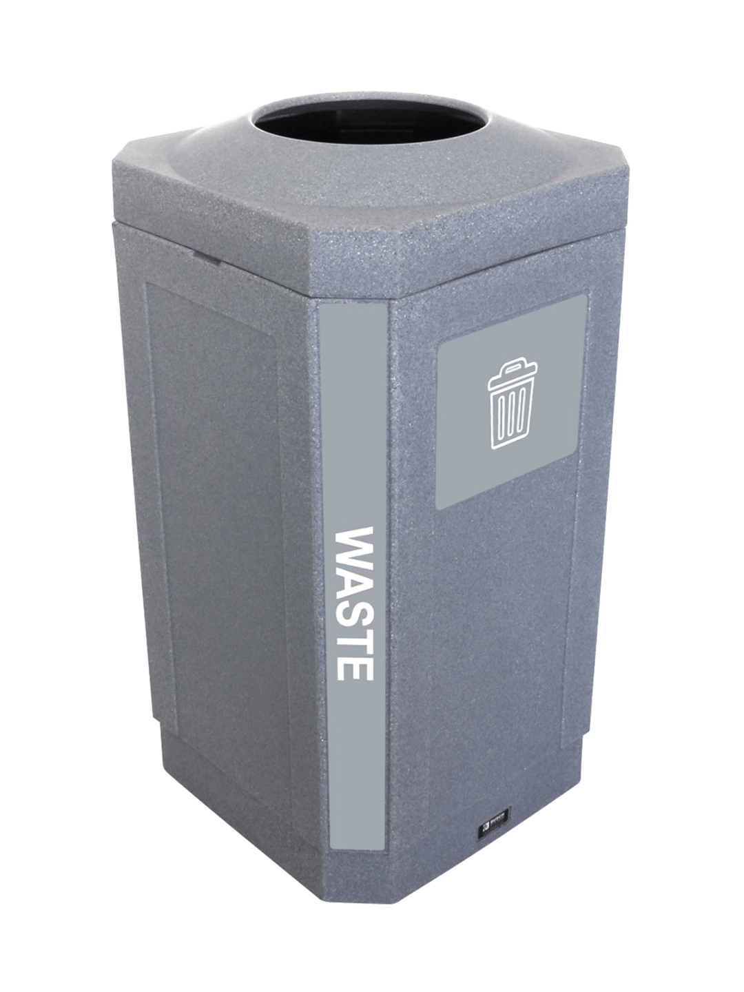 OCTO - Single - Kit - Indoor - Waste - Full - Greystone