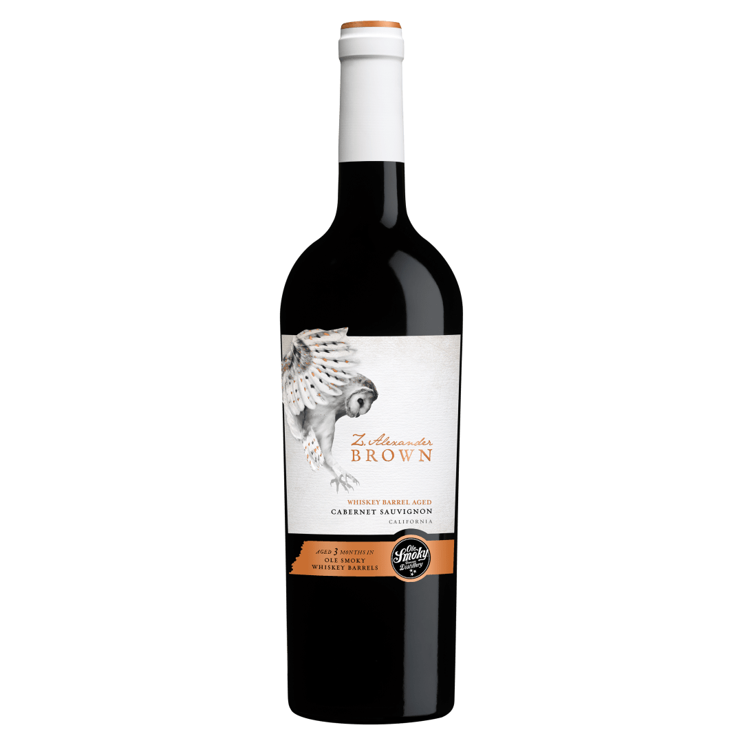 Z. Alexander Brown Ole Smoky Whiskey Barrel Aged California Cabernet Sauvignon Red Wine, California, 750mL, 14.5% ABV