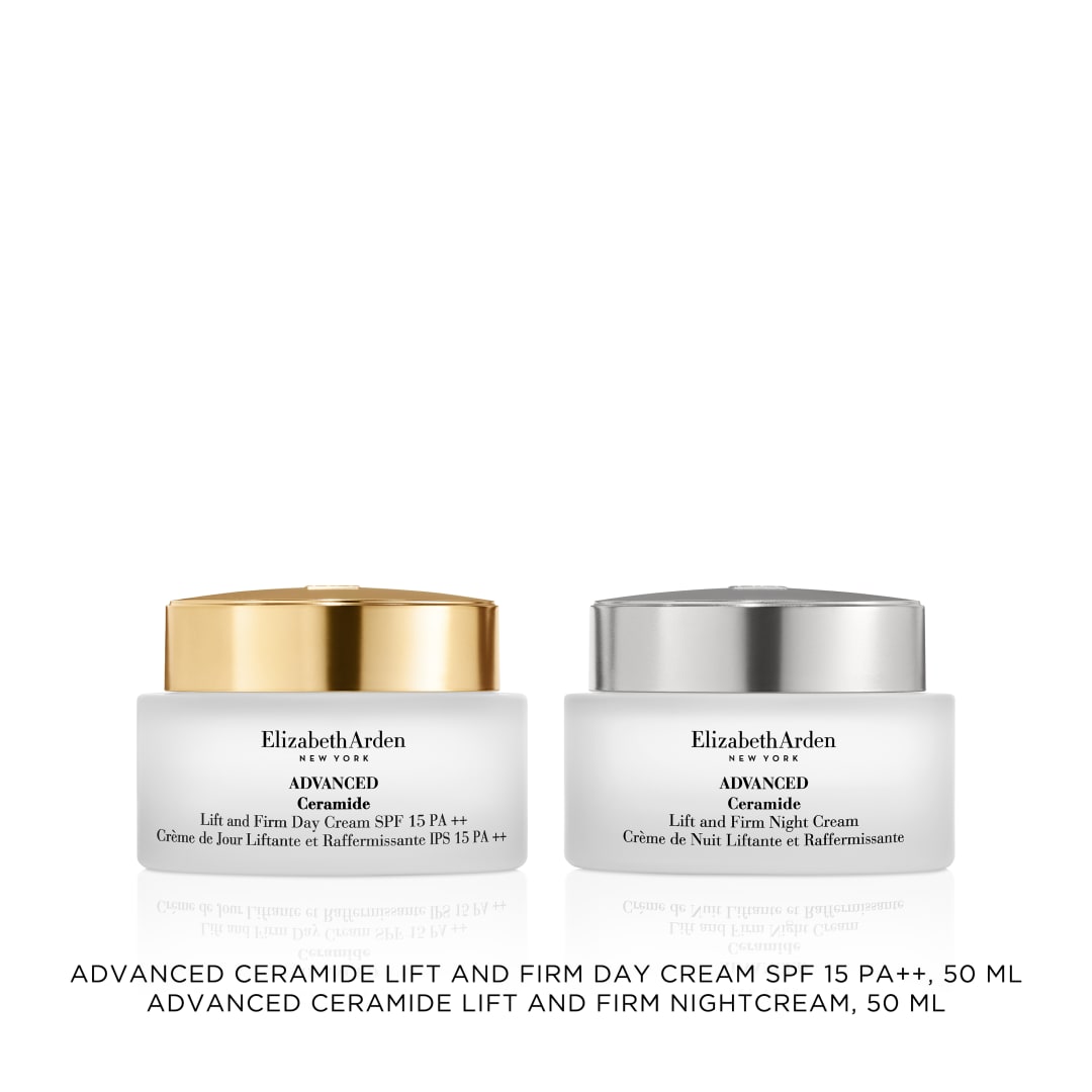 Travel Exclusive Firm, Tone, Hydrate Advanced Ceramide Lift and Firm Day SPF 15 and Night Creams Set