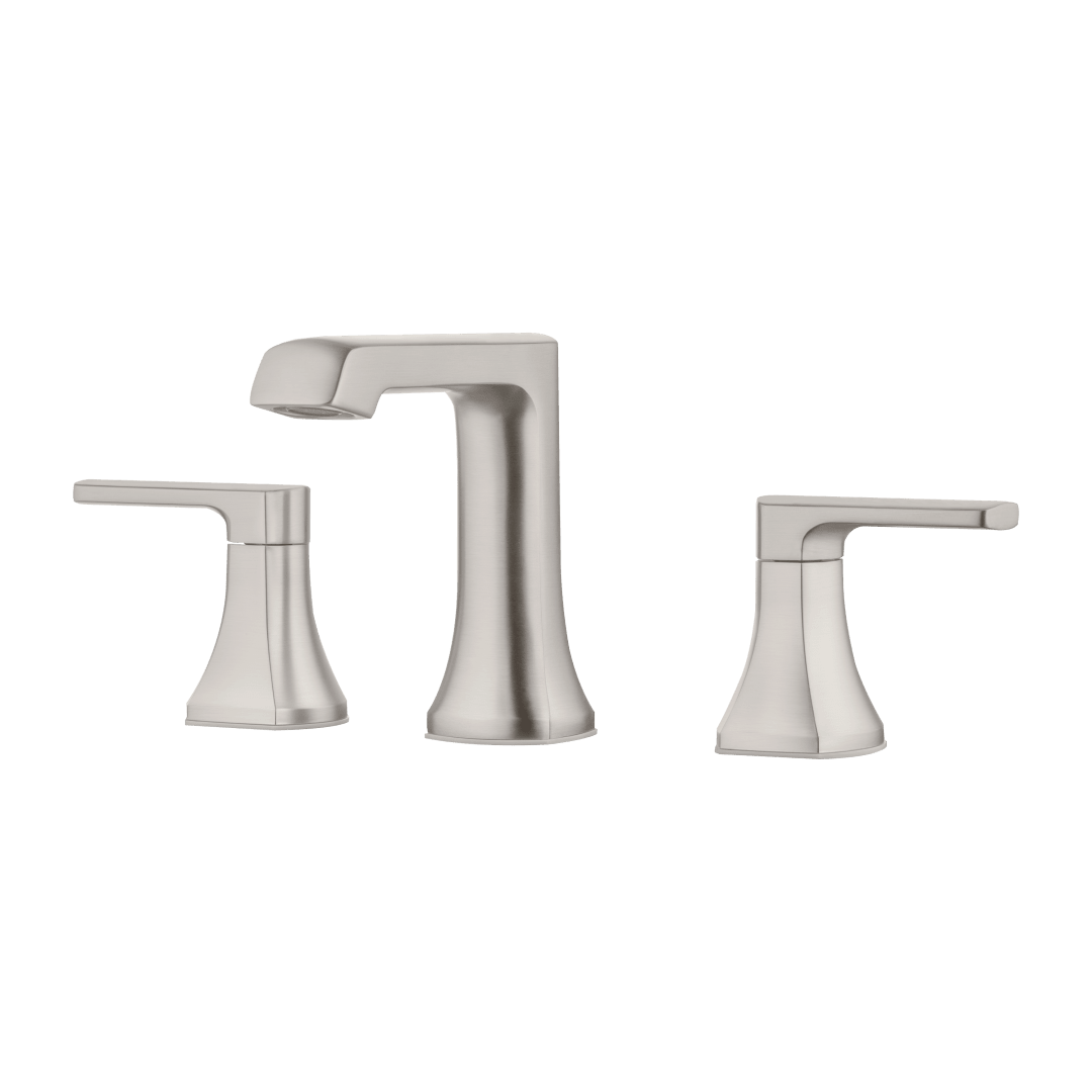 Penn 2-Handle 8" Widespread Bathroom Faucet in Spot Defense Brushed Nickel