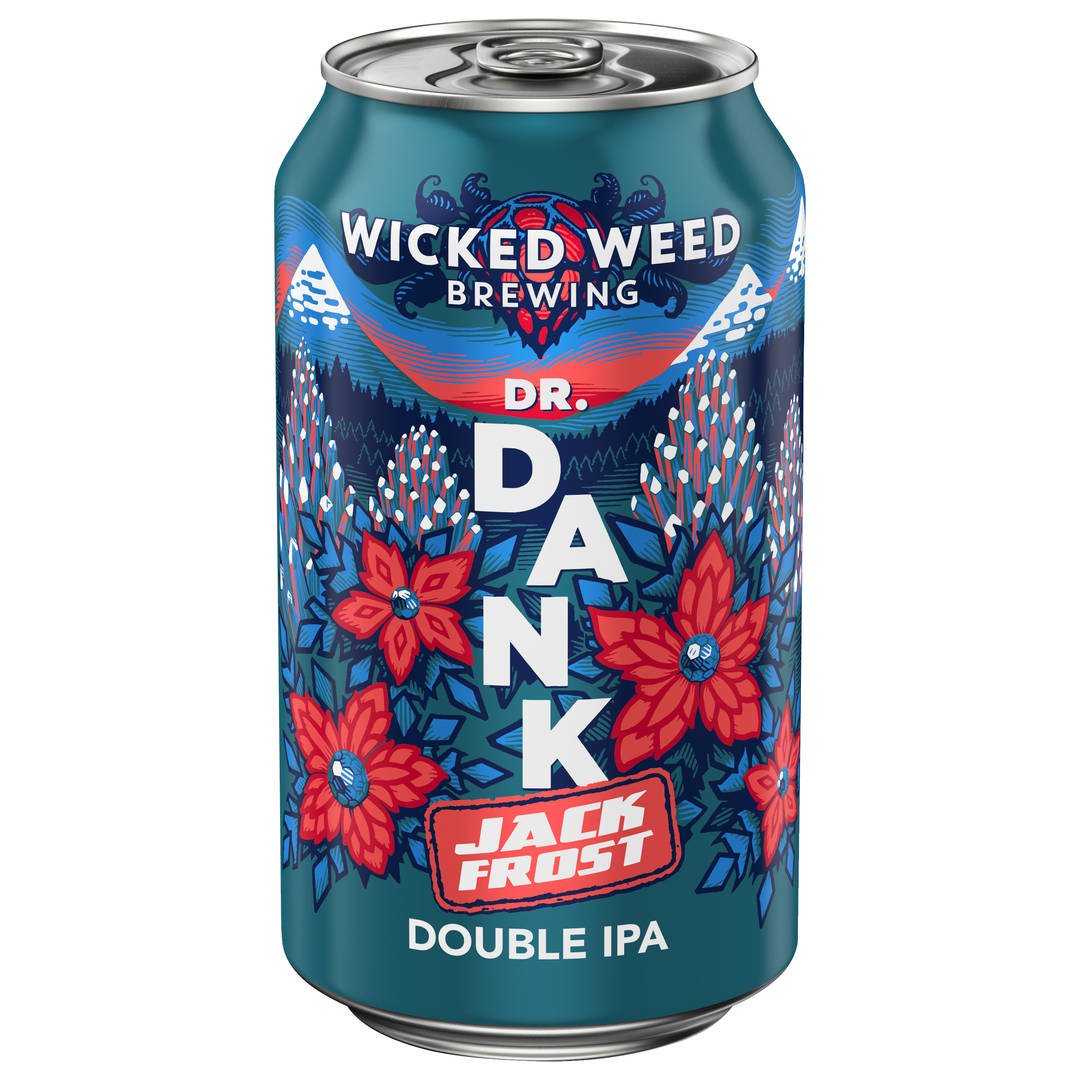 Wicked Weed Brewing Double IPA Dr. Dank Jack Frost Beer 12 fl oz